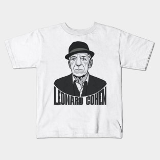 Leonard Norman Cohen Fan Art Kids T-Shirt